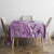 Aotearoa Maori Wahine Tablecloth Fantail Bird Purple Gold Marble