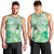 Aotearoa Maori Wahine Men Tank Top Fantail Bird Green Gold Marble