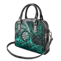 New Zealand Darts Shoulder Handbag Maori Koru Dartboard Turquoise Flame LT05 - Polynesian Pride