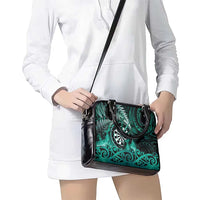 New Zealand Darts Shoulder Handbag Maori Koru Dartboard Turquoise Flame LT05 - Polynesian Pride
