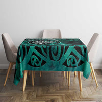 New Zealand Darts Tablecloth Maori Koru Dartboard Turquoise Flame LT05 - Polynesian Pride