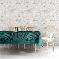 New Zealand Darts Tablecloth Maori Koru Dartboard Turquoise Flame LT05 - Polynesian Pride