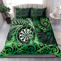 New Zealand Darts Bedding Set Maori Koru Dartboard Green Flame LT05 - Polynesian Pride