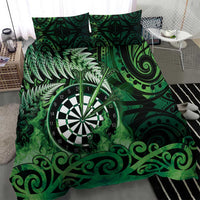 New Zealand Darts Bedding Set Maori Koru Dartboard Green Flame LT05 - Polynesian Pride