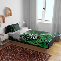 New Zealand Darts Bedding Set Maori Koru Dartboard Green Flame LT05 - Polynesian Pride
