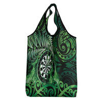 New Zealand Darts Grocery Bag Maori Koru Dartboard Green Flame LT05 - Polynesian Pride