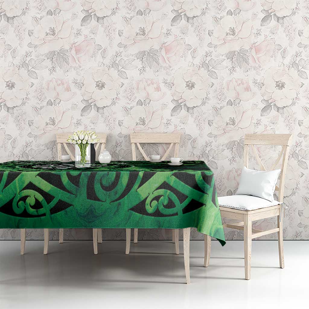 New Zealand Darts Tablecloth Maori Koru Dartboard Green Flame LT05 - Polynesian Pride