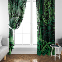 New Zealand Darts Window Curtain Maori Koru Dartboard Green Flame LT05 - Polynesian Pride