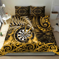 New Zealand Darts Bedding Set Maori Koru Dartboard Gold Flame LT05 - Polynesian Pride