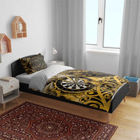New Zealand Darts Bedding Set Maori Koru Dartboard Gold Flame LT05 - Polynesian Pride