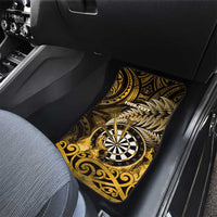 New Zealand Darts Car Mats Maori Koru Dartboard Gold Flame LT05 - Polynesian Pride