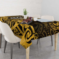 New Zealand Darts Tablecloth Maori Koru Dartboard Gold Flame LT05 - Polynesian Pride