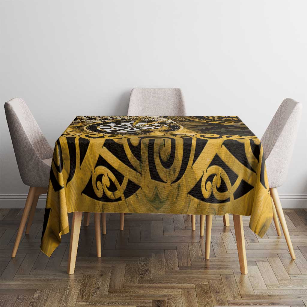 New Zealand Darts Tablecloth Maori Koru Dartboard Gold Flame LT05 - Polynesian Pride