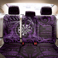 New Zealand Darts Back Car Seat Cover Maori Koru Dartboard Purple Flame LT05 - Polynesian Pride