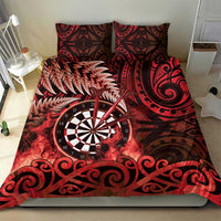 New Zealand Darts Bedding Set Maori Koru Dartboard Red Flame LT05 - Polynesian Pride