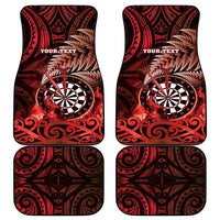 New Zealand Darts Car Mats Maori Koru Dartboard Red Flame LT05 - Polynesian Pride