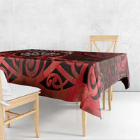 New Zealand Darts Tablecloth Maori Koru Dartboard Red Flame LT05 - Polynesian Pride