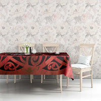 New Zealand Darts Tablecloth Maori Koru Dartboard Red Flame LT05 - Polynesian Pride