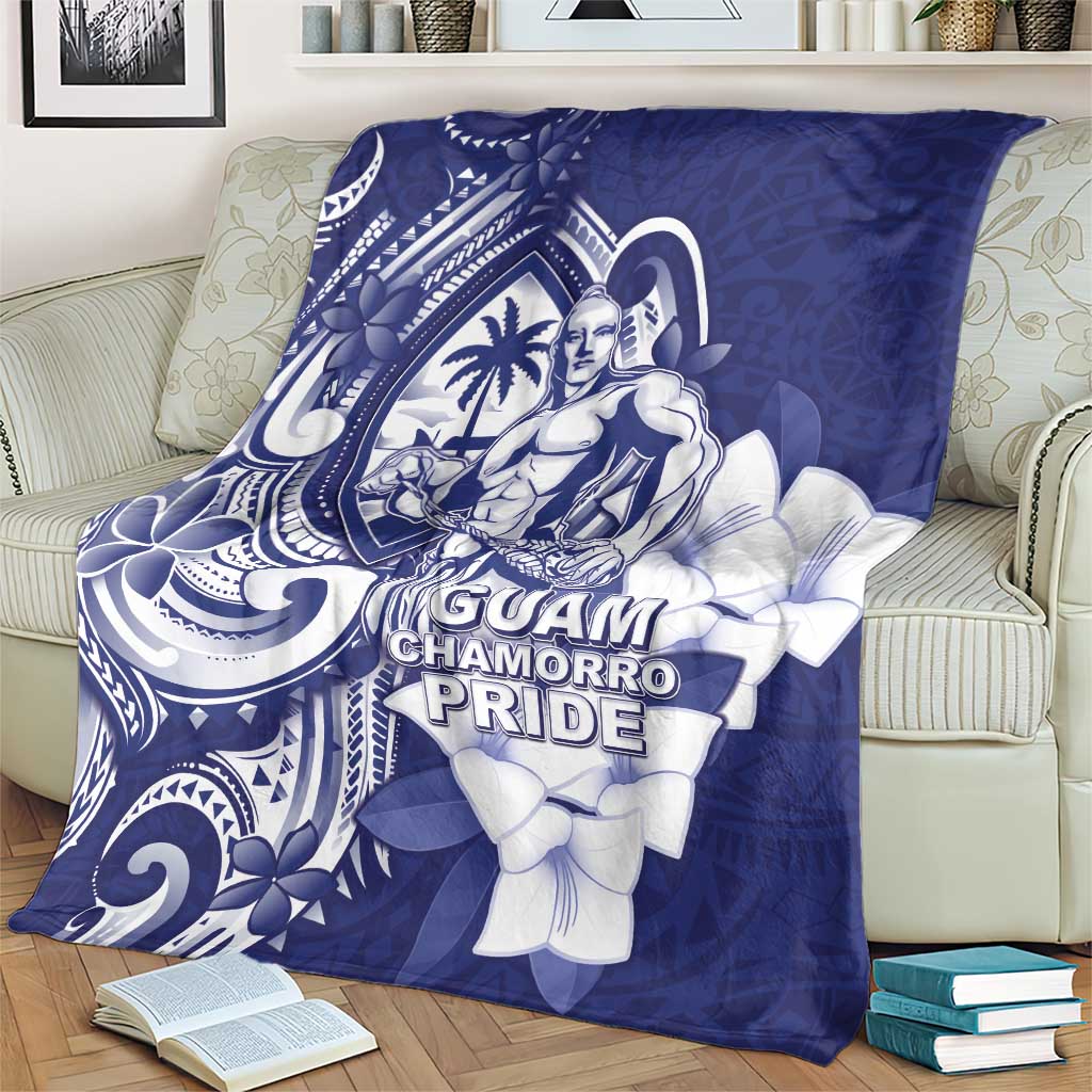 Guam Chief Quipuha Blanket Polynesian Pattern With Guasali Flowers LT05 - Polynesian Pride