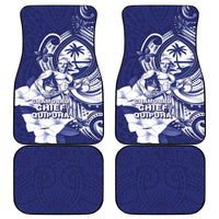Guam Chief Quipuha Car Mats Polynesian Pattern With Guasali Flowers LT05 - Polynesian Pride