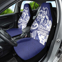 Guam Chief Quipuha Car Seat Cover Polynesian Pattern With Guasali Flowers LT05 - Polynesian Pride