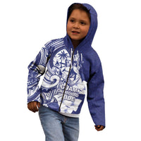 Guam Chief Quipuha Kid Hoodie Polynesian Pattern With Guasali Flowers LT05 - Polynesian Pride