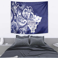 Guam Chief Quipuha Tapestry Polynesian Pattern With Guasali Flowers LT05 - Polynesian Pride
