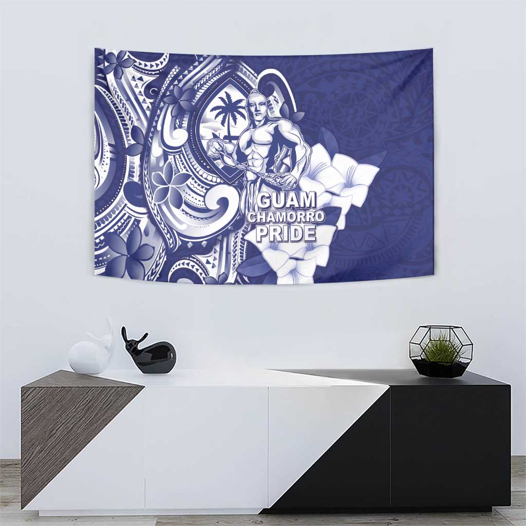Guam Chief Quipuha Tapestry Polynesian Pattern With Guasali Flowers LT05 - Polynesian Pride