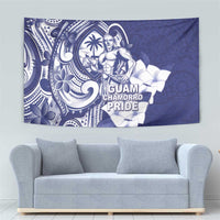 Guam Chief Quipuha Tapestry Polynesian Pattern With Guasali Flowers LT05 - Polynesian Pride
