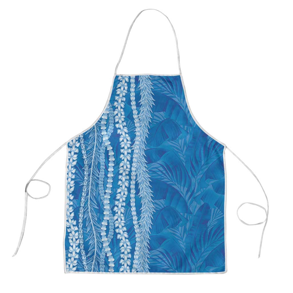 Hawaii Prince Kuhio Apron Blue Hawaiian Lau Maia With Leis LT05 Blue - Polynesian Pride