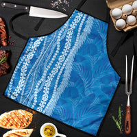 Hawaii Prince Kuhio Apron Blue Hawaiian Lau Maia With Leis LT05 Blue - Polynesian Pride