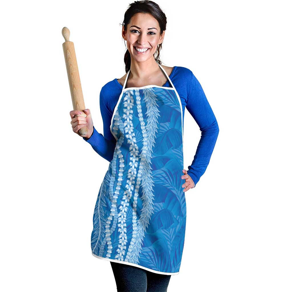 Hawaii Prince Kuhio Apron Blue Hawaiian Lau Maia With Leis LT05 - Polynesian Pride
