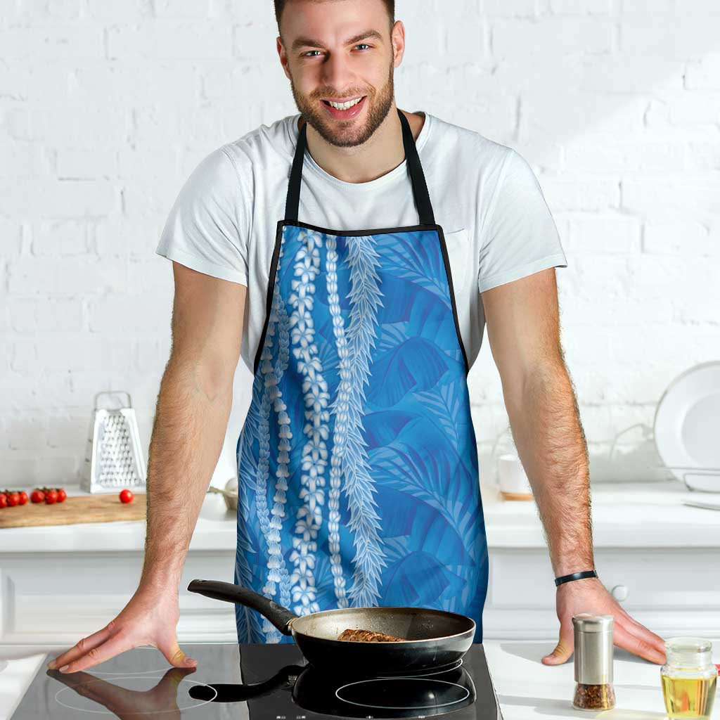 Hawaii Prince Kuhio Apron Blue Hawaiian Lau Maia With Leis LT05 - Polynesian Pride