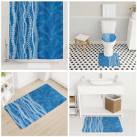Hawaii Prince Kuhio Bathroom Set Blue Hawaiian Lau Maia With Leis LT05 - Polynesian Pride