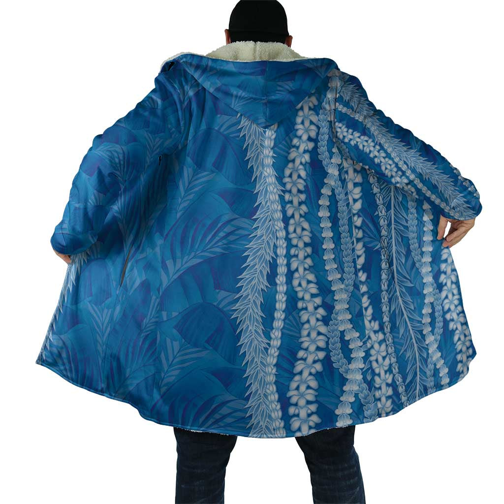 Hawaii Prince Kuhio Cloak Blue Hawaiian Lau Maia With Leis LT05 - Polynesian Pride