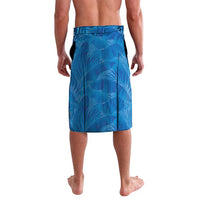Hawaii Prince Kuhio Lavalava Blue Hawaiian Lau Maia With Leis LT05 - Polynesian Pride