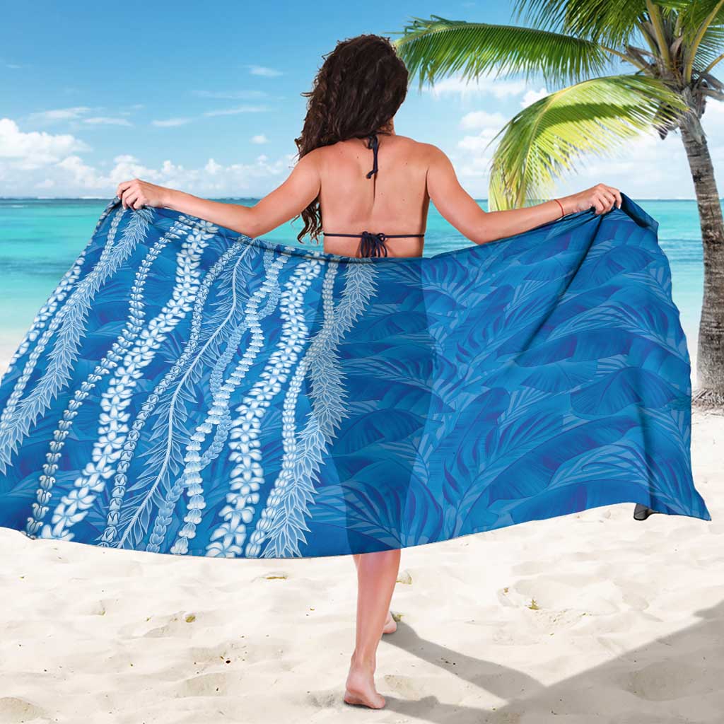 Hawaii Prince Kuhio Sarong Blue Hawaiian Lau Maia With Leis LT05 - Polynesian Pride