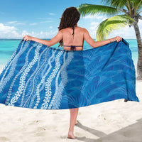 Hawaii Prince Kuhio Sarong Blue Hawaiian Lau Maia With Leis LT05 - Polynesian Pride