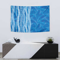Hawaii Prince Kuhio Tapestry Blue Hawaiian Lau Maia With Leis LT05 - Polynesian Pride