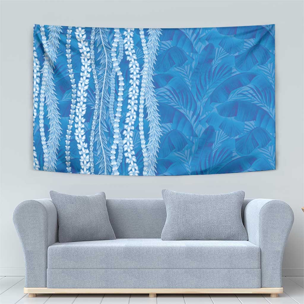 Hawaii Prince Kuhio Tapestry Blue Hawaiian Lau Maia With Leis LT05 - Polynesian Pride