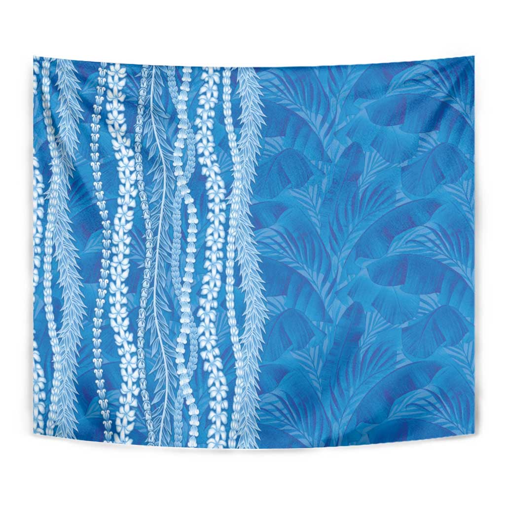 Hawaii Prince Kuhio Tapestry Blue Hawaiian Lau Maia With Leis LT05 - Polynesian Pride