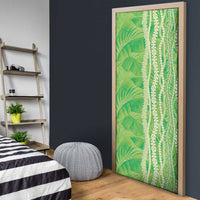 Hawaii Prince Kuhio Door Cover Lime Green Hawaiian Lau Maia With Leis LT05 - Polynesian Pride