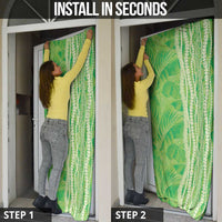 Hawaii Prince Kuhio Door Cover Lime Green Hawaiian Lau Maia With Leis LT05 - Polynesian Pride