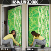 Hawaii Prince Kuhio Door Cover Lime Green Hawaiian Lau Maia With Leis LT05 - Polynesian Pride