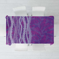 Hawaii Prince Kuhio Tablecloth Violet Hawaiian Lau Maia With Leis LT05 Violet - Polynesian Pride