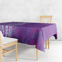 Hawaii Prince Kuhio Tablecloth Violet Hawaiian Lau Maia With Leis LT05 - Polynesian Pride