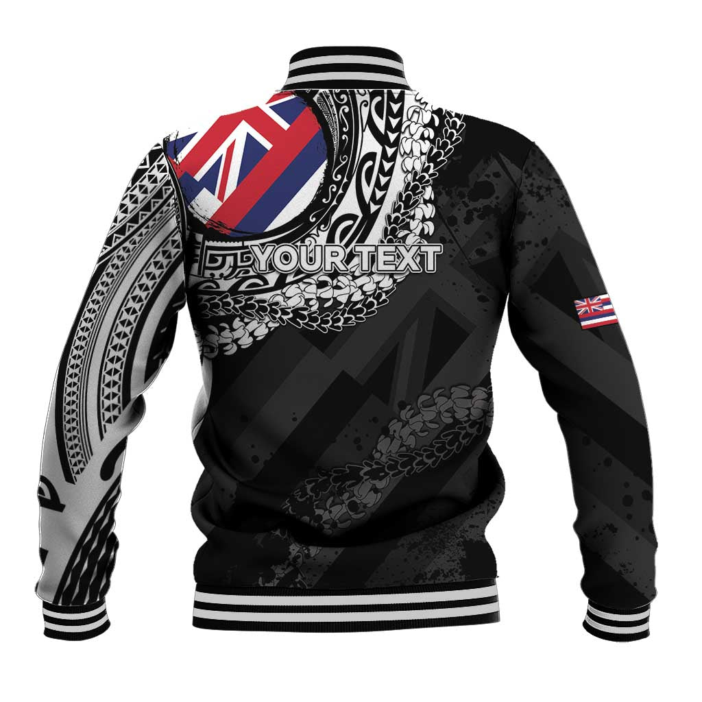 Personalised Hawaii Prince Kuhio Baseball Jacket Hawaiian Maile Lei LT05 - Polynesian Pride