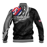 Personalised Hawaii Prince Kuhio Baseball Jacket Hawaiian Maile Lei LT05 - Polynesian Pride