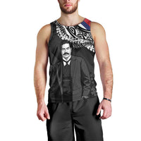Personalised Hawaii Prince Kuhio Men Tank Top Hawaiian Maile Lei LT05 - Polynesian Pride