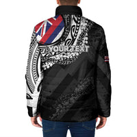 Personalised Hawaii Prince Kuhio Padded Jacket Hawaiian Maile Lei LT05 - Polynesian Pride